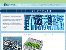 Tablet Screenshot of eskimoadvertising.com